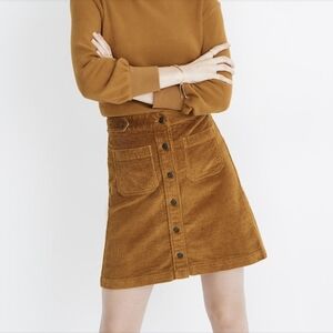 Corduroy Mini Skirt, patch pocket edition